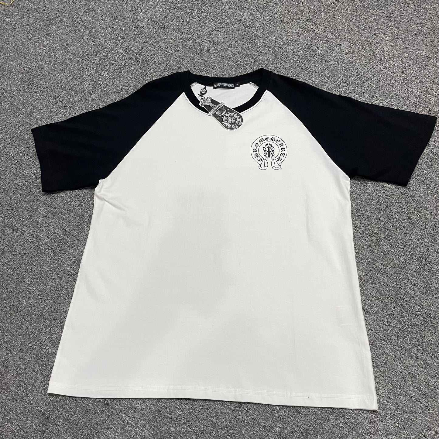 Chrome Hearts American Flag Cross Raglan T-Shirt