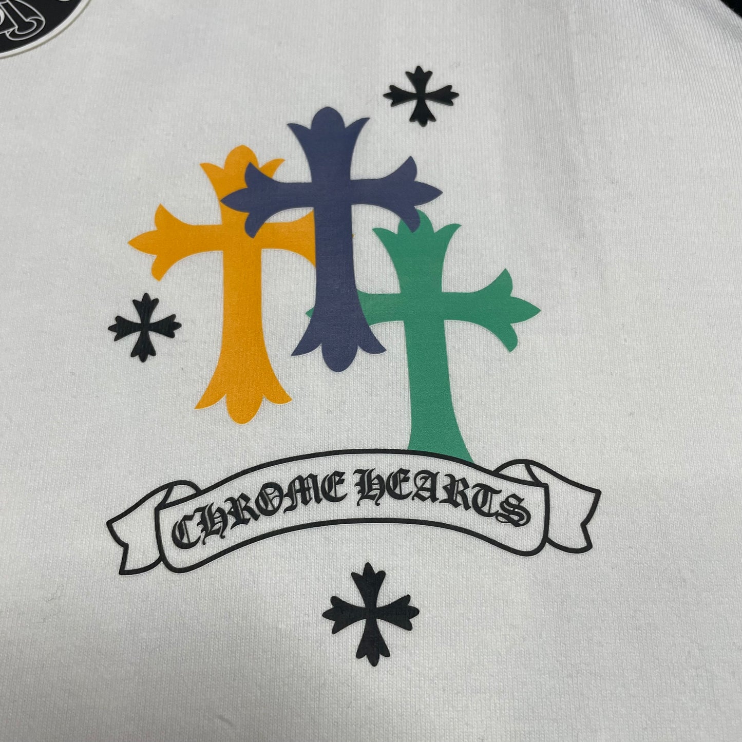 Chrome Hearts Floral Horseshoe Raglan T-Shirt