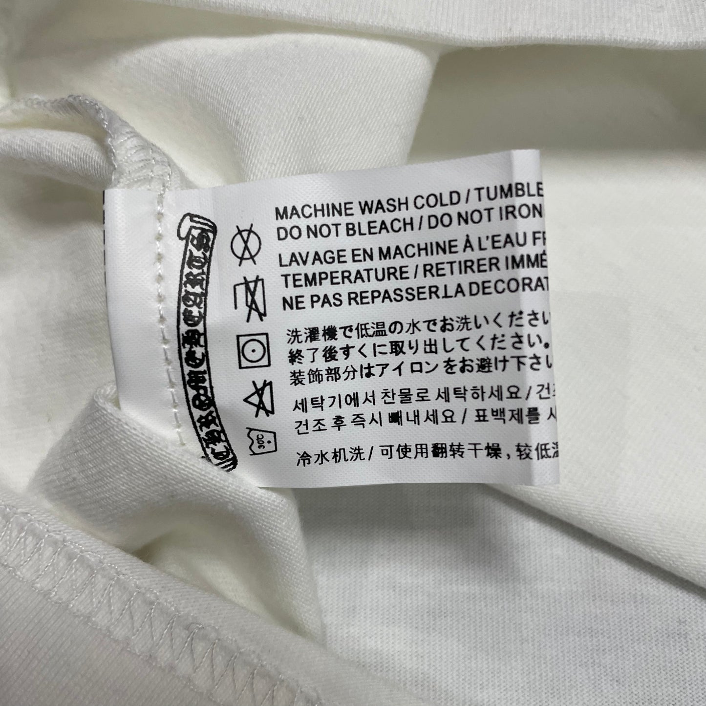 Chrome Hearts Floral Horseshoe Raglan T-Shirt