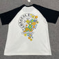 Chrome Hearts Floral Horseshoe Raglan T-Shirt