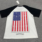 Chrome Hearts American Flag Cross Raglan T-Shirt