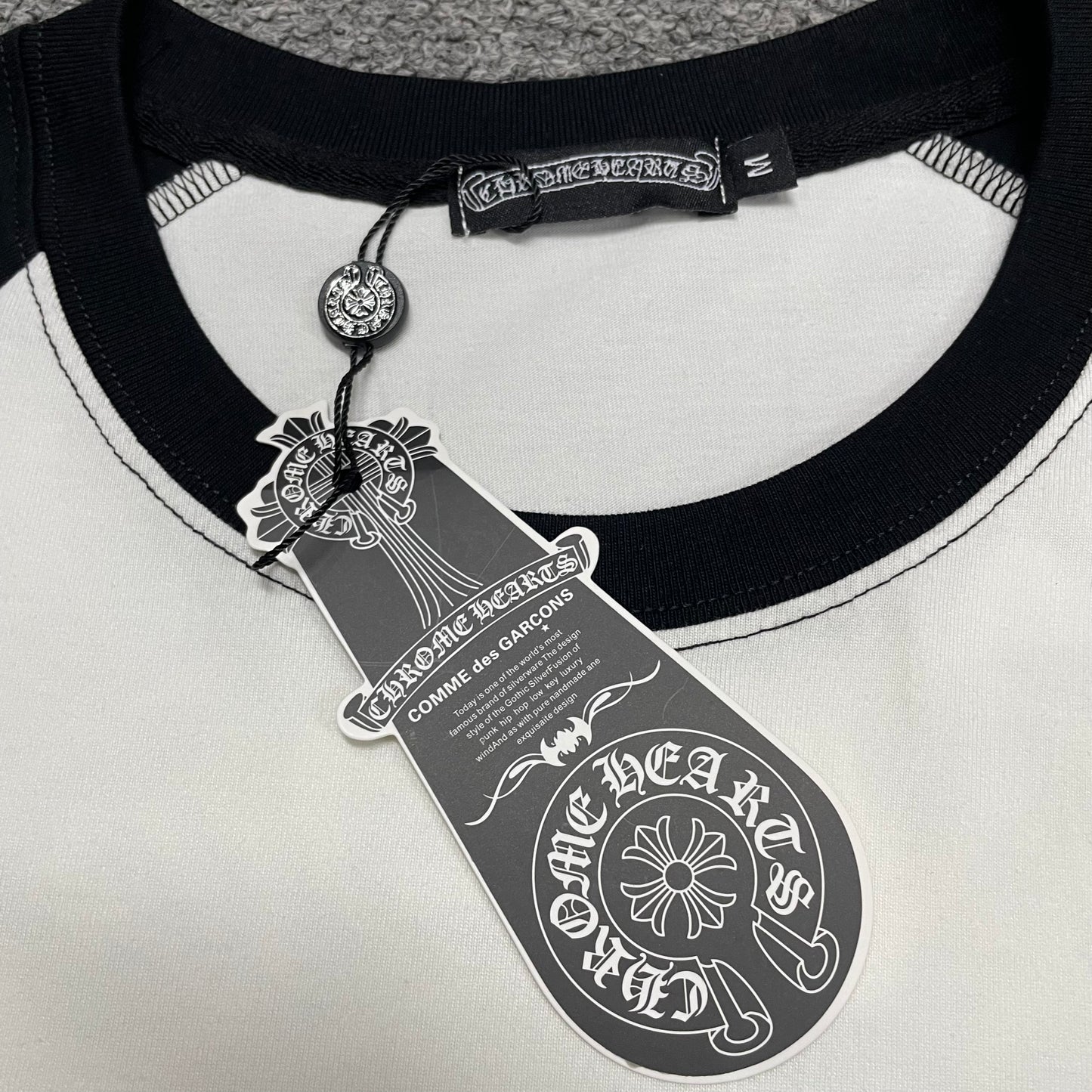 Chrome Hearts Pink Horseshoe Raglan T-Shirt