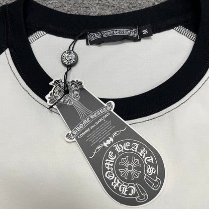Chrome Hearts Pink Horseshoe Raglan T-Shirt