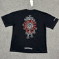 Chrome Hearts Cemetery Cross Red Horseshoe T-Shirt