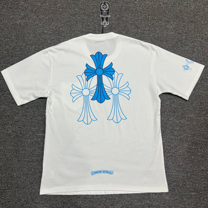 Chrome Hearts Blue Triple Cross T-Shirt