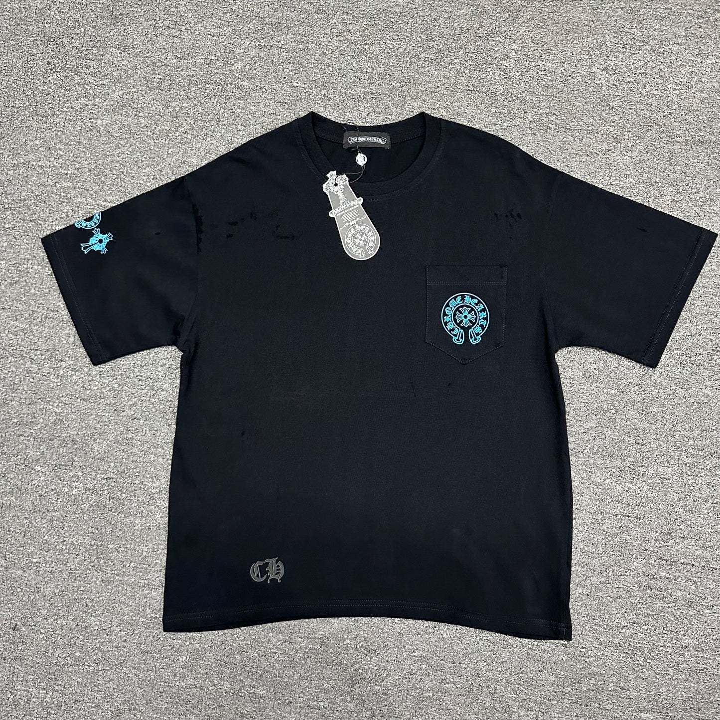 Chrome Hearts Blue Triple Cross T-Shirt
