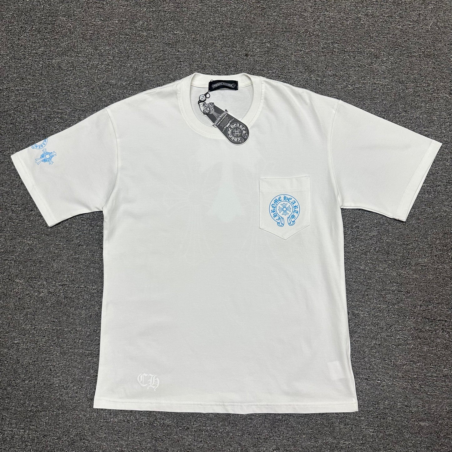 Chrome Hearts Blue Triple Cross T-Shirt