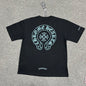 Chrome Hearts Blue Horseshoe Logo T-Shirt