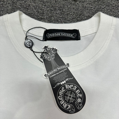 Chrome Hearts Blue Horseshoe Logo T-Shirt