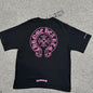 Chrome Hearts Pink Horseshoe Cross T-Shirt