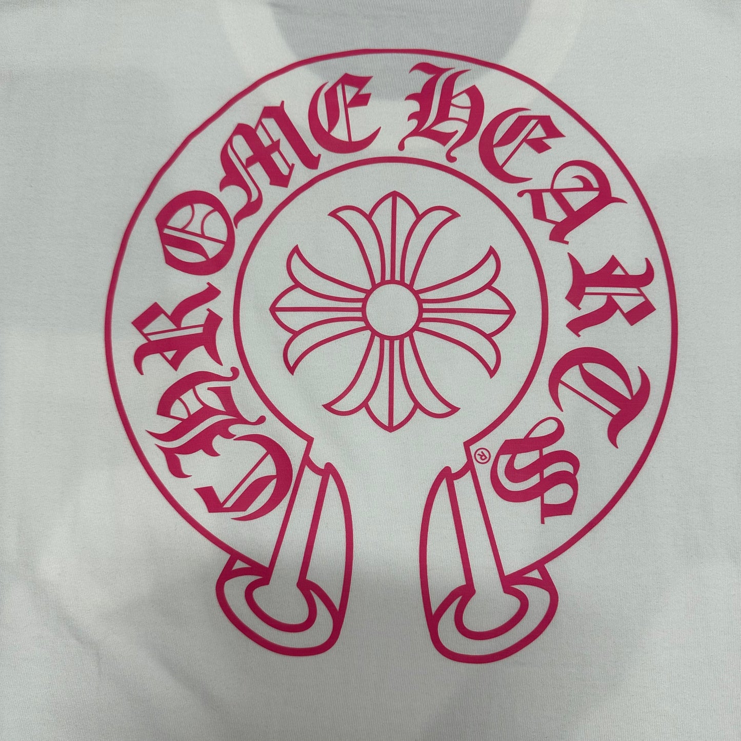 Chrome Hearts Pink Horseshoe Cross T-Shirt