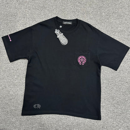 Chrome Hearts Pink Horseshoe Cross T-Shirt