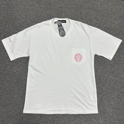 Chrome Hearts Pink Horseshoe Cross T-Shirt