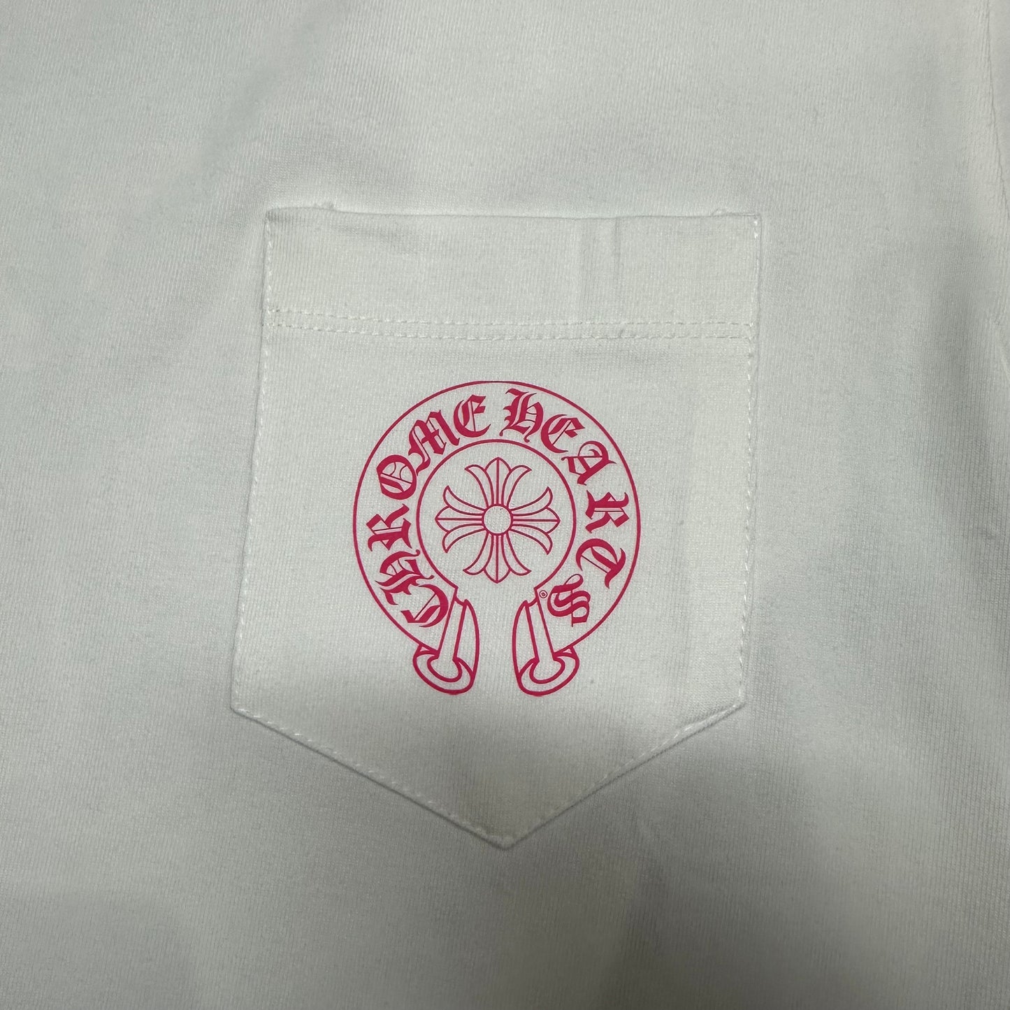Chrome Hearts Pink Horseshoe Cross T-Shirt