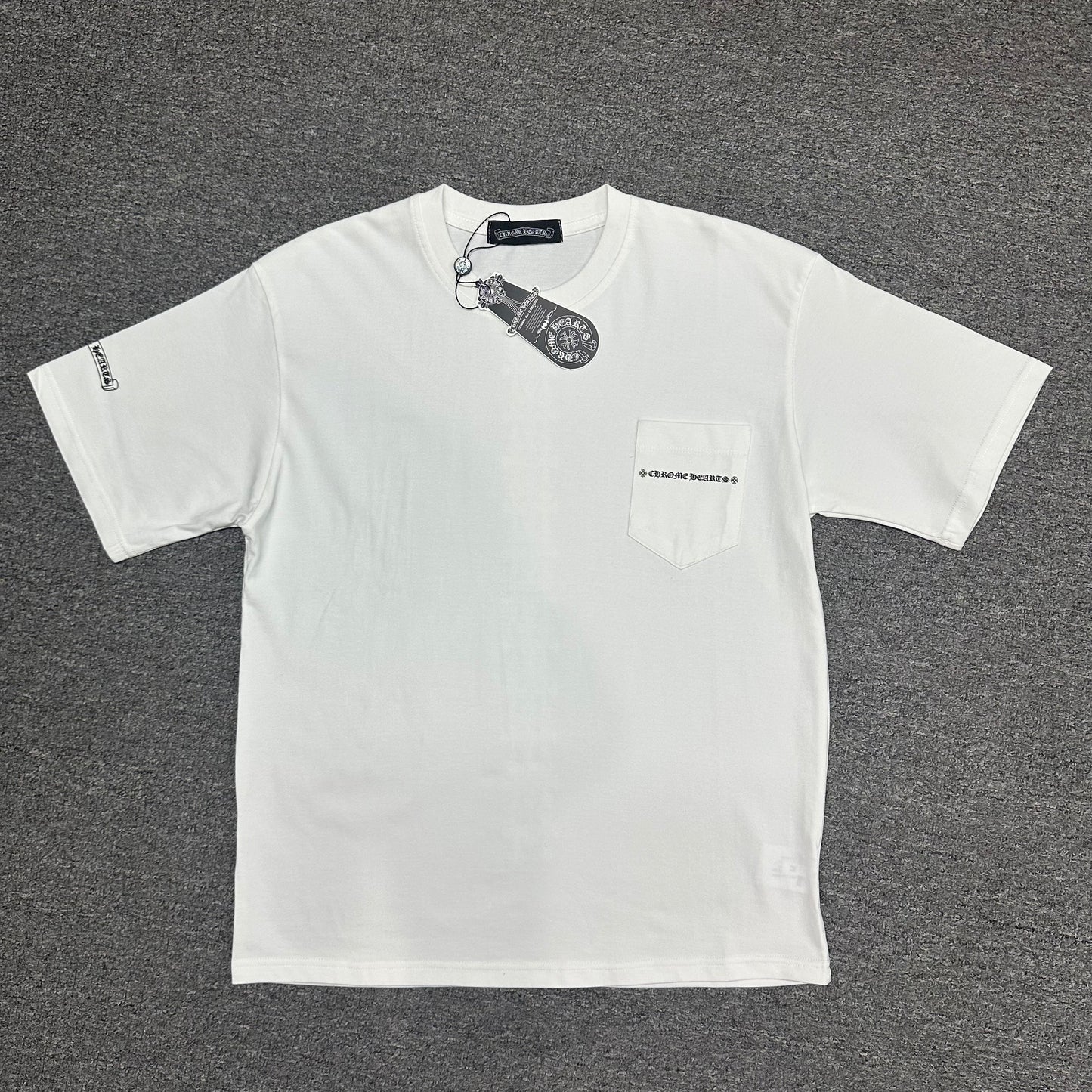 Chrome Hearts Vertical Cemetery Cross T-Shirt