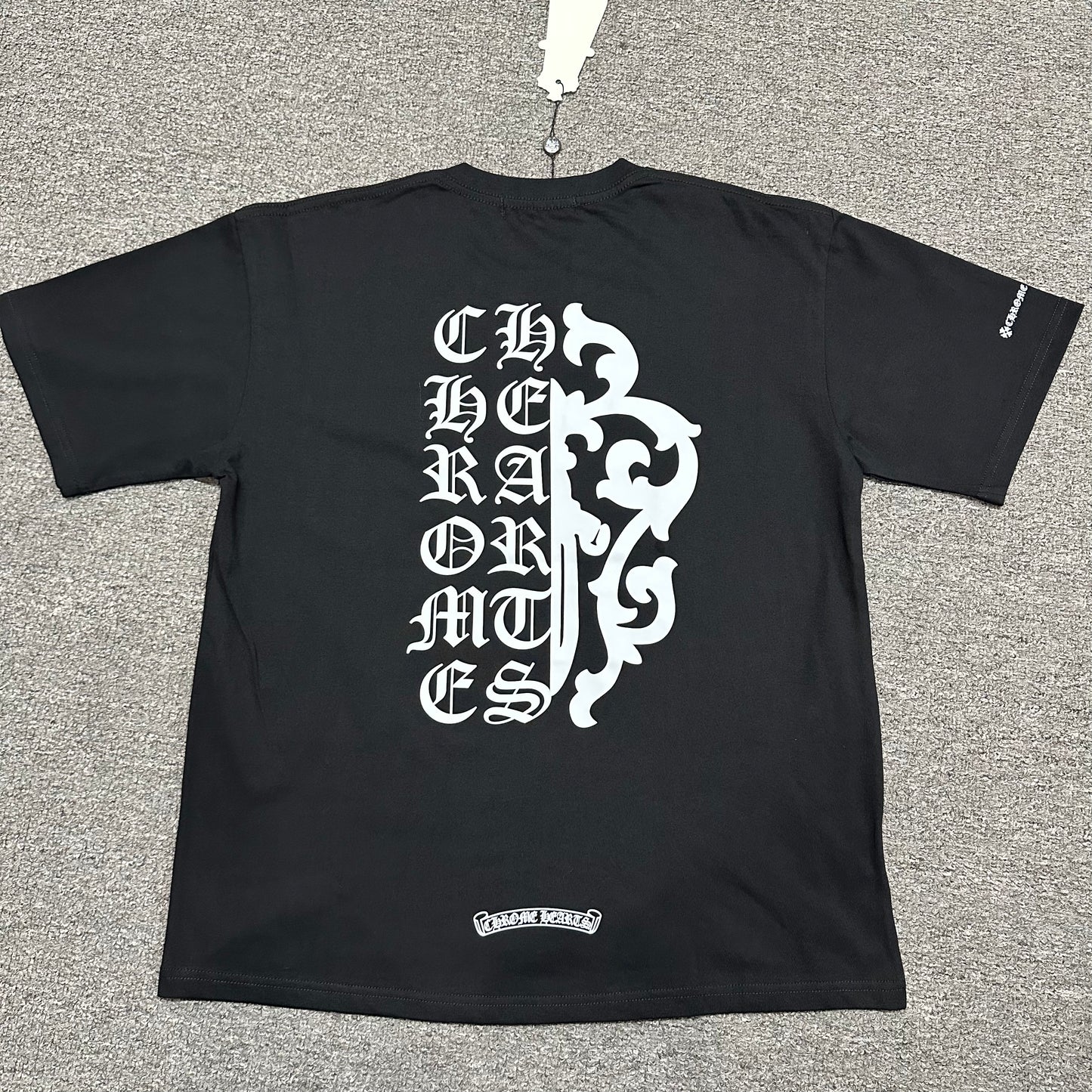 Chrome Hearts Vertical Dagger Logo T-Shirt
