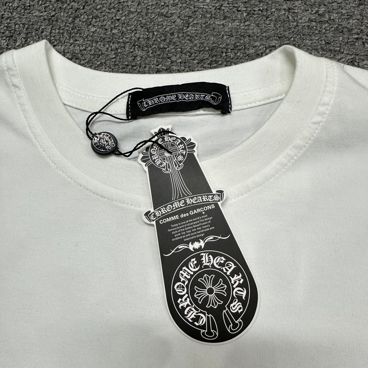 Chrome Hearts Vertical Dagger Logo T-Shirt