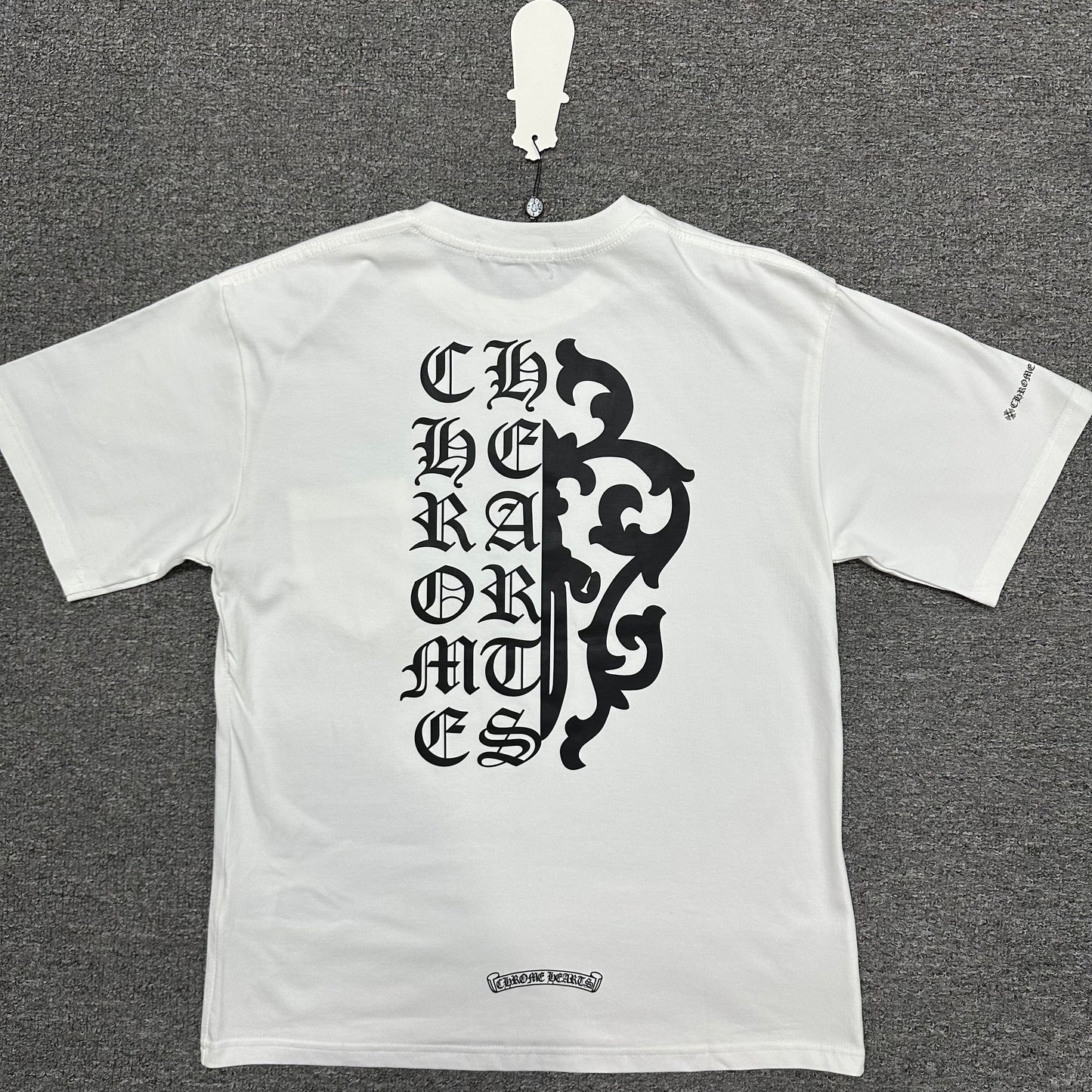Chrome Hearts Vertical Dagger Logo T-Shirt