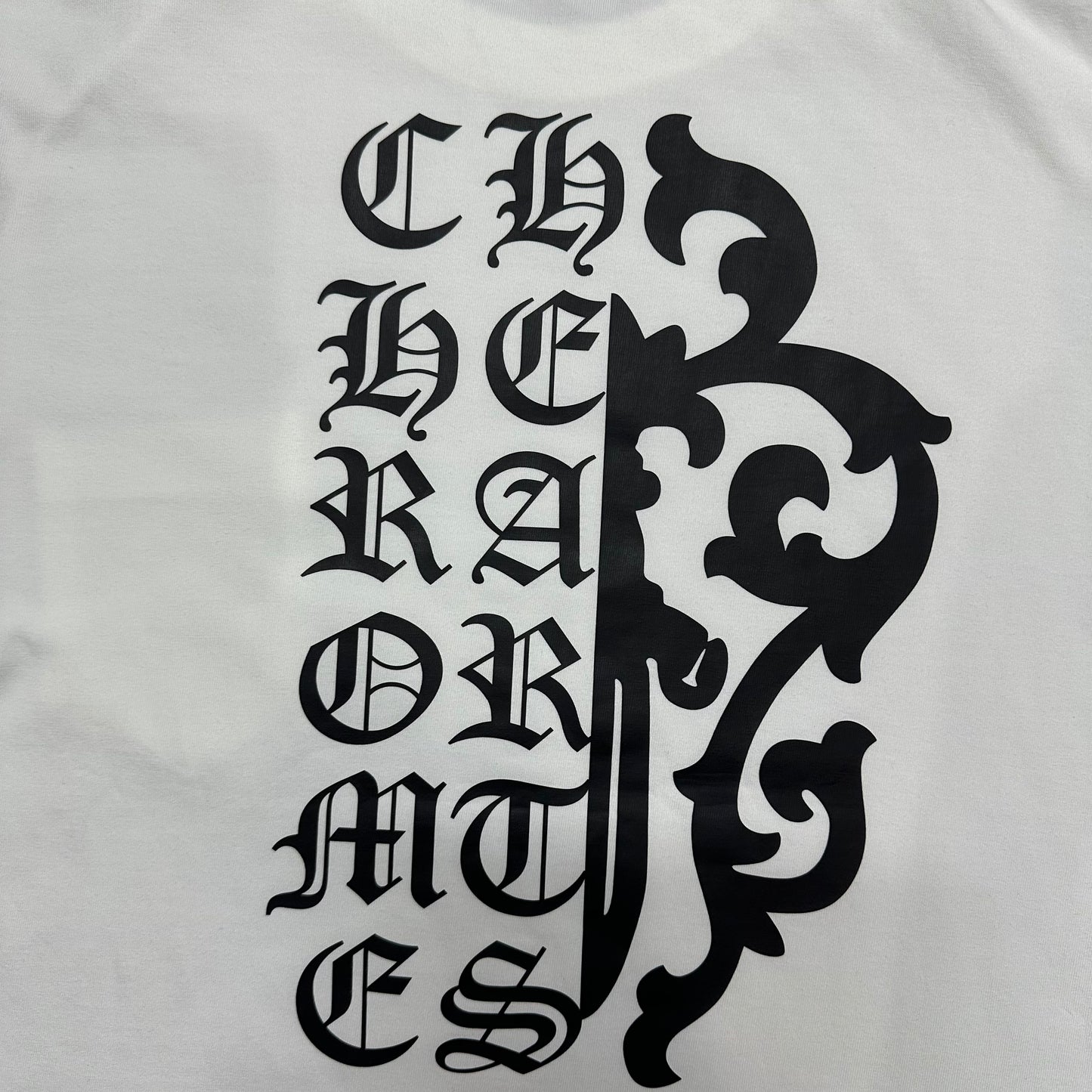 Chrome Hearts Vertical Dagger Logo T-Shirt