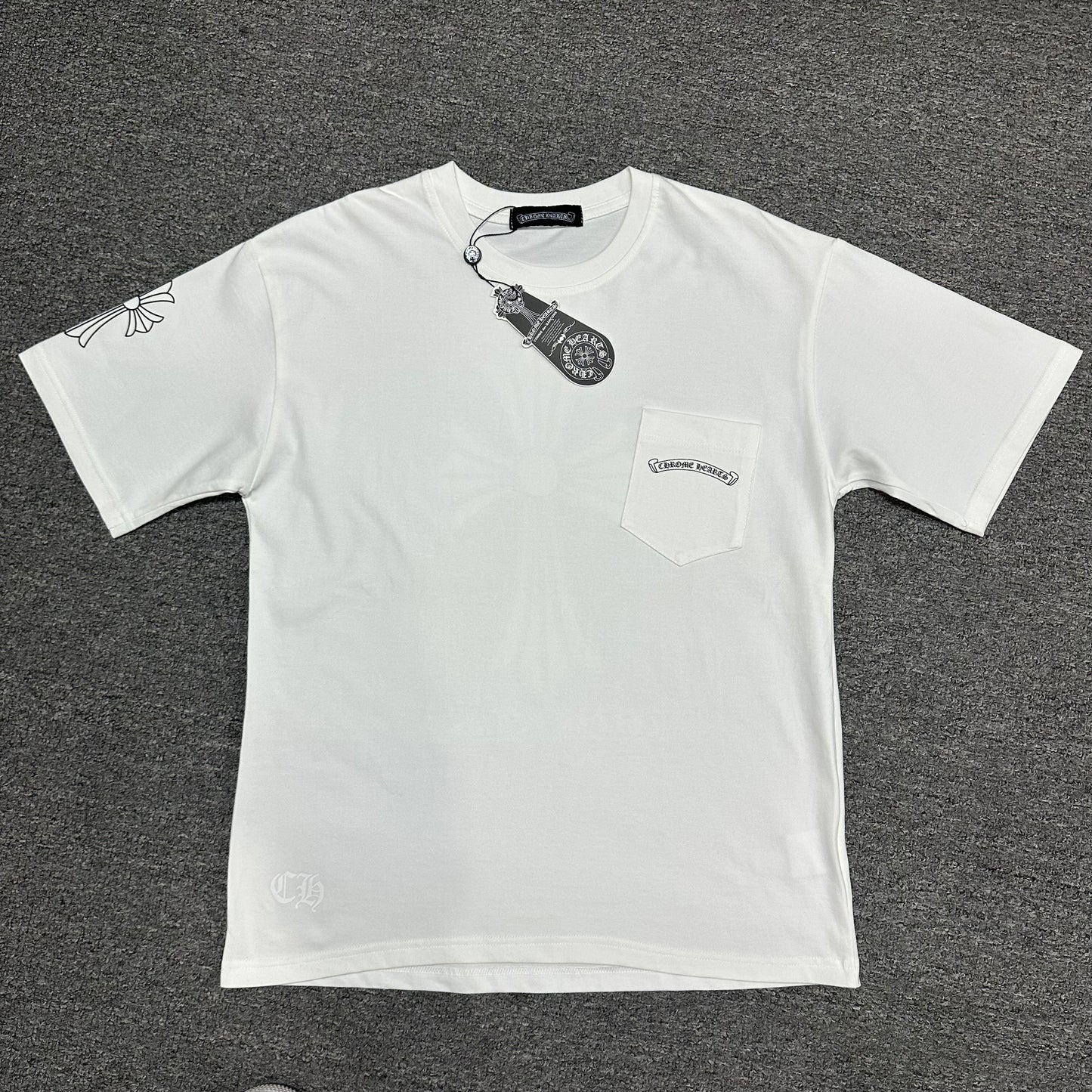 Chrome Hearts Floral Cross Graphic T-Shirt