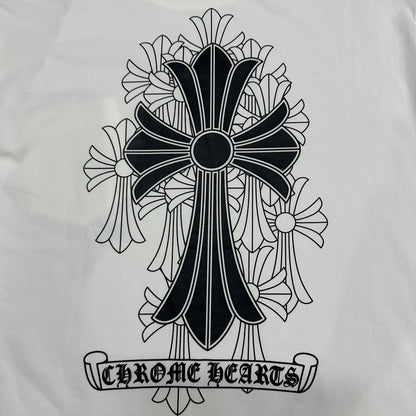 Chrome Hearts Floral Cross Graphic T-Shirt