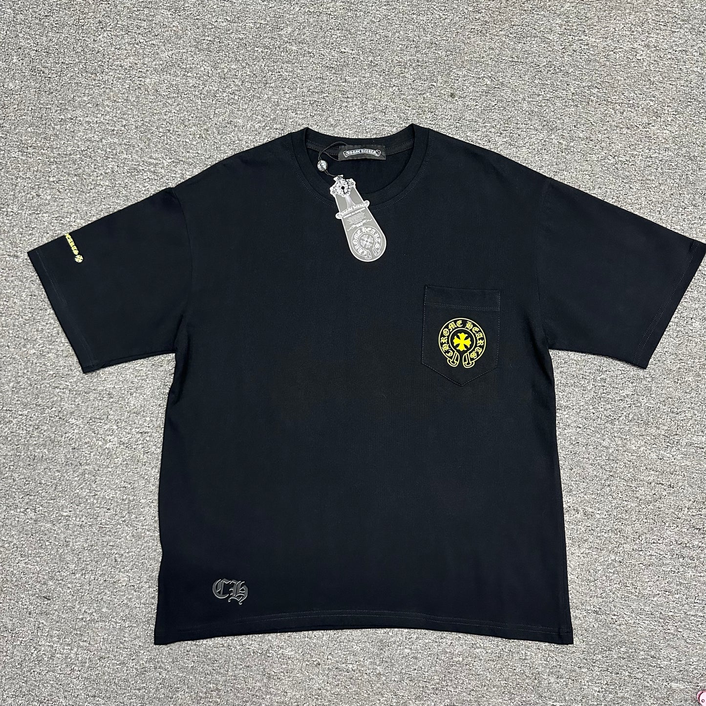 Chrome Hearts Black Yellow Eye Chart T-Shirt
