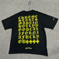 Chrome Hearts Black Yellow Eye Chart T-Shirt
