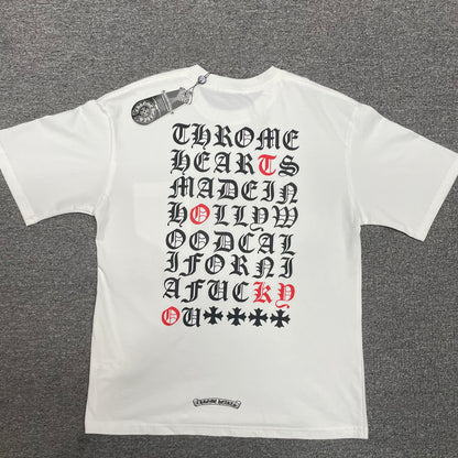 Chrome Hearts Made in Hollywood Eye Chart T-Shirt
