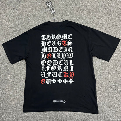 Chrome Hearts Made in Hollywood Eye Chart T-Shirt