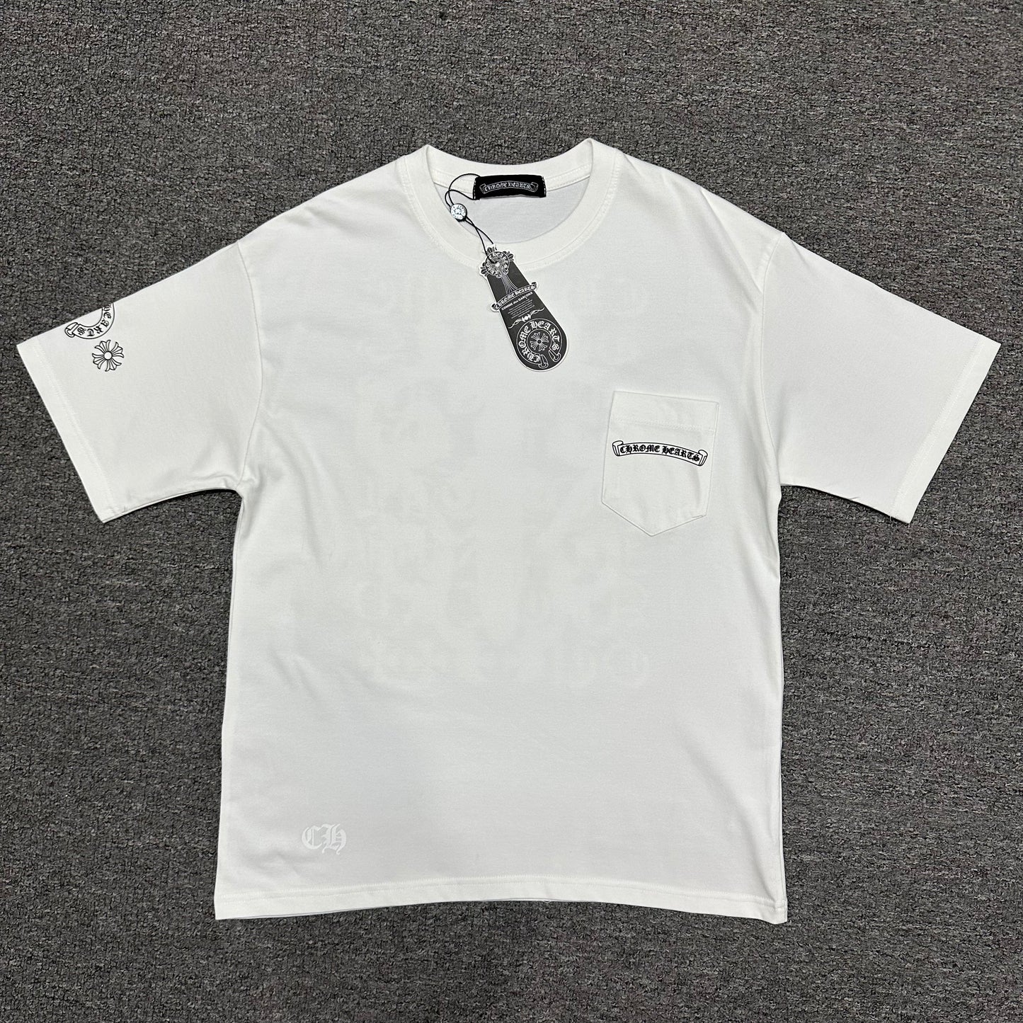 Chrome Hearts Eye Chart Pink Dagger T-Shirt