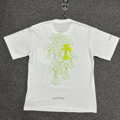 Chrome Hearts Neon Floral Cross T-Shirt