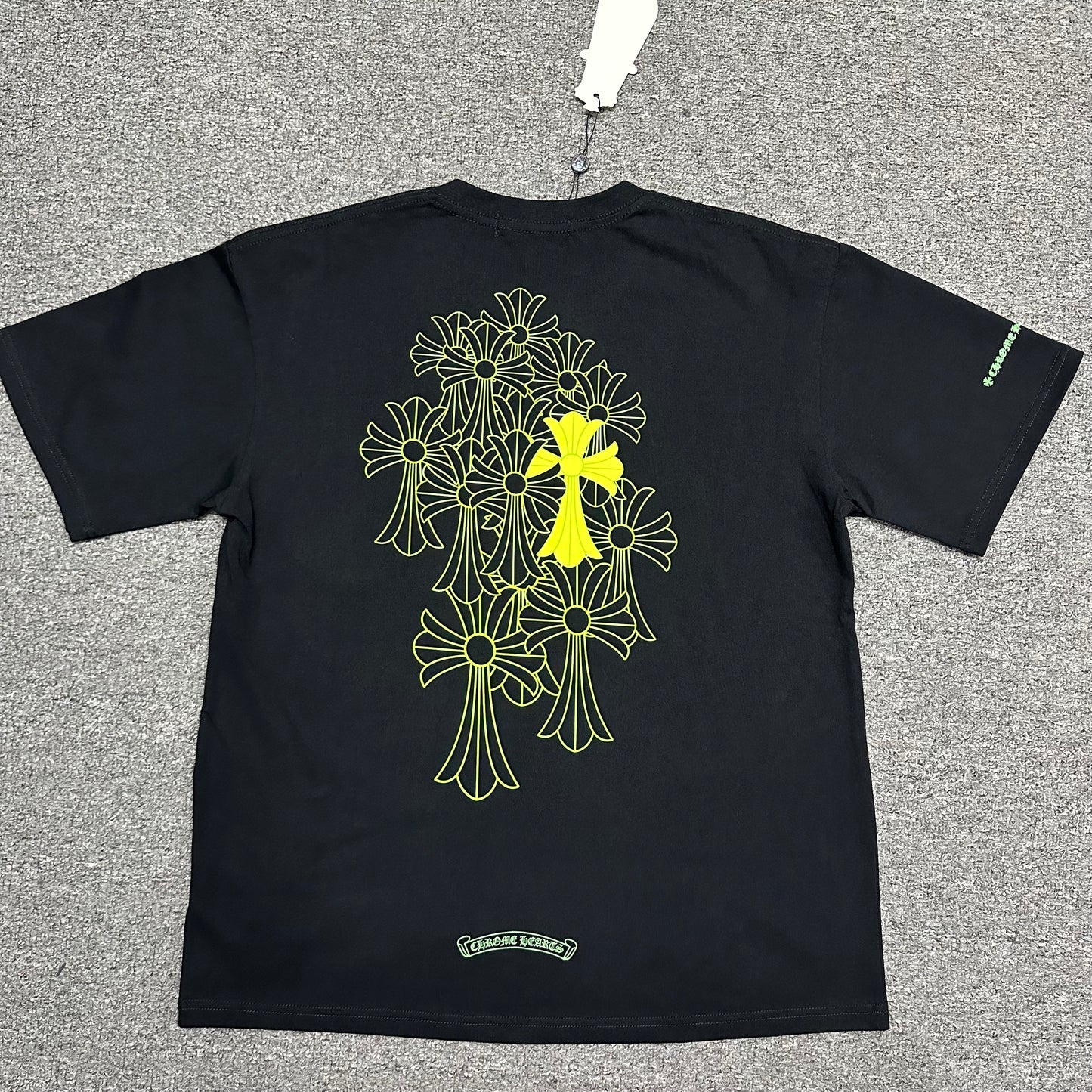 Chrome Hearts Neon Floral Cross T-Shirt