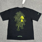 Chrome Hearts Neon Floral Cross T-Shirt