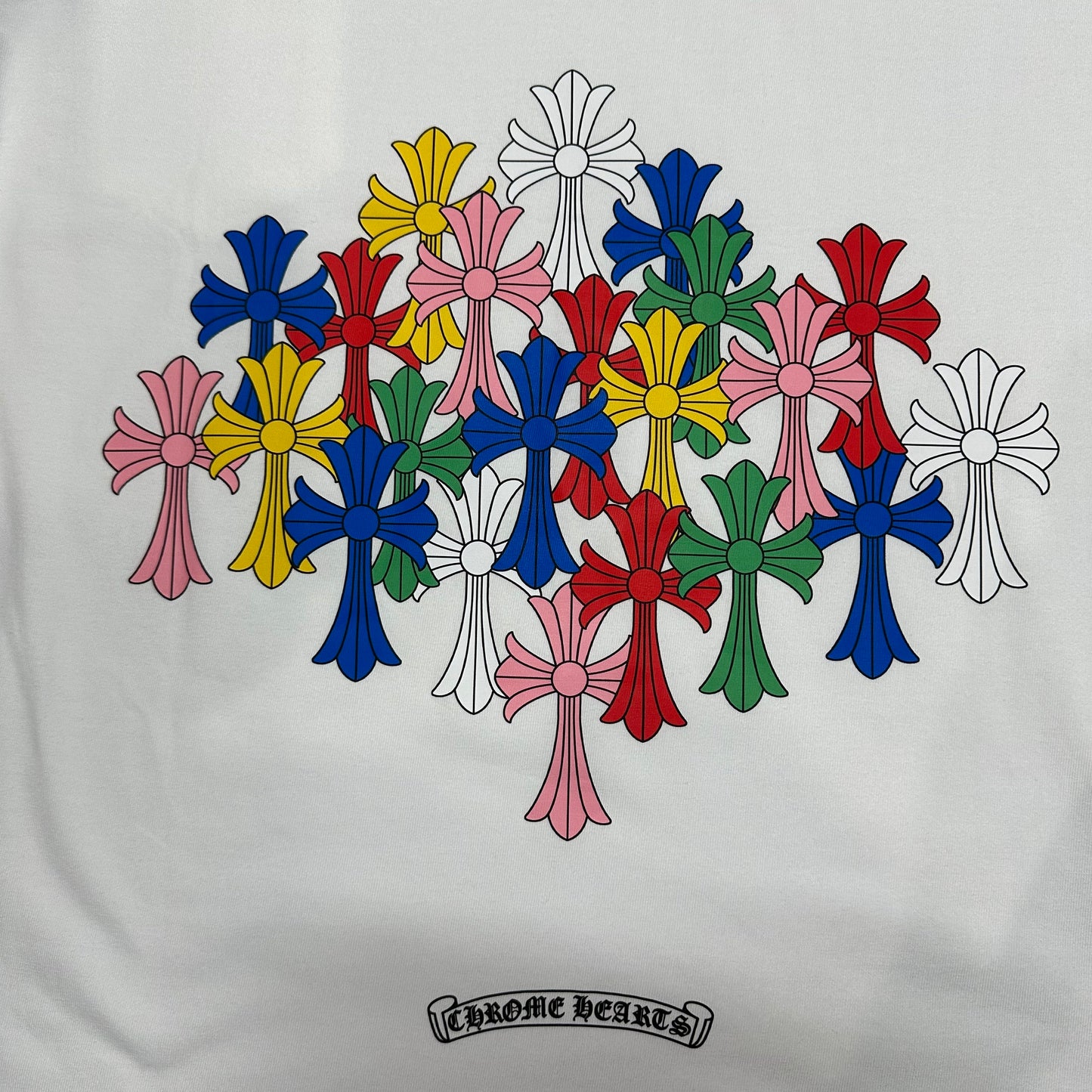 Chrome Hearts Multicolor Cross Cemetery T-Shirt