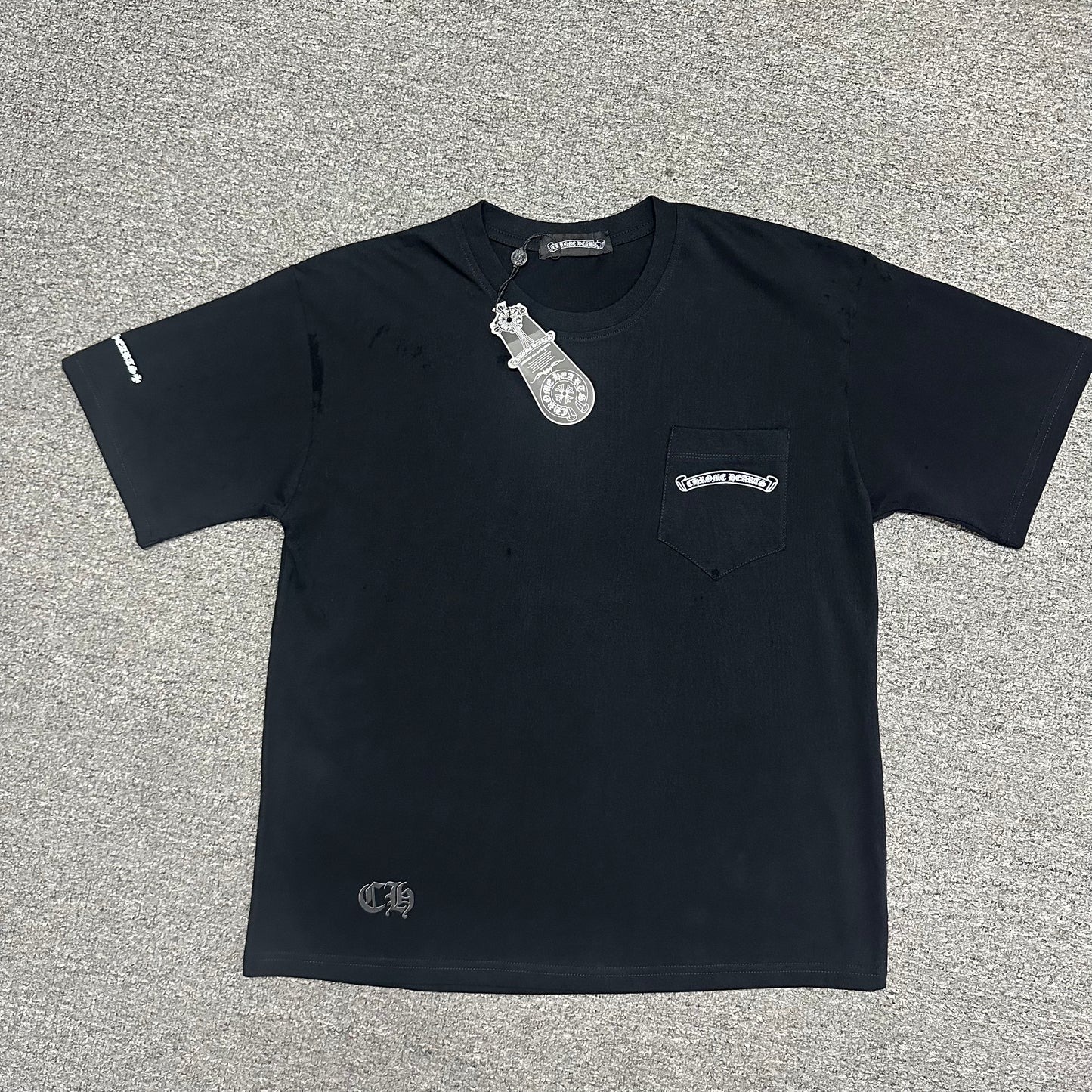 Chrome Hearts Scroll Logo Pocket T-Shirt