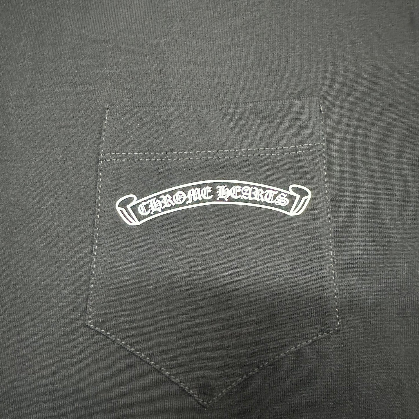 Chrome Hearts Scroll Logo Pocket T-Shirt