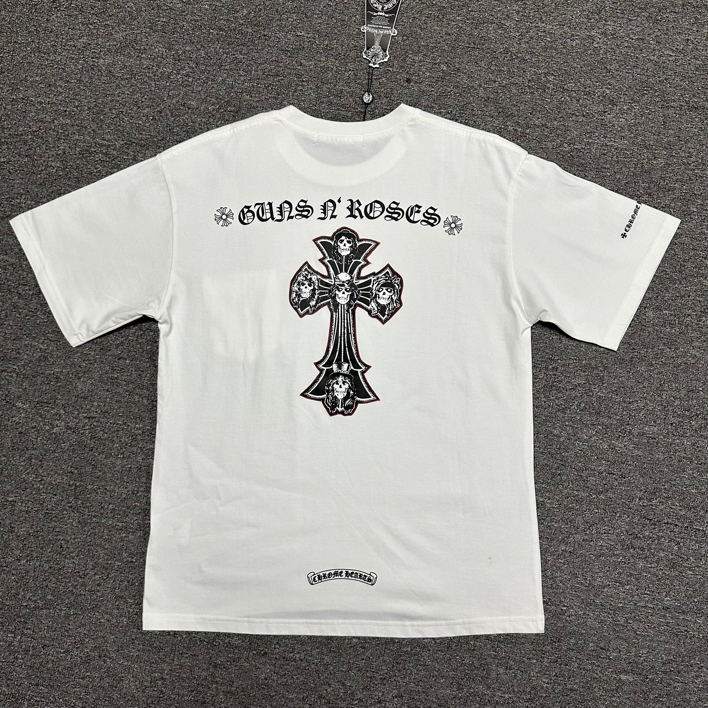 Chrome Hearts x Guns N' Roses Skull Cross T-Shirt