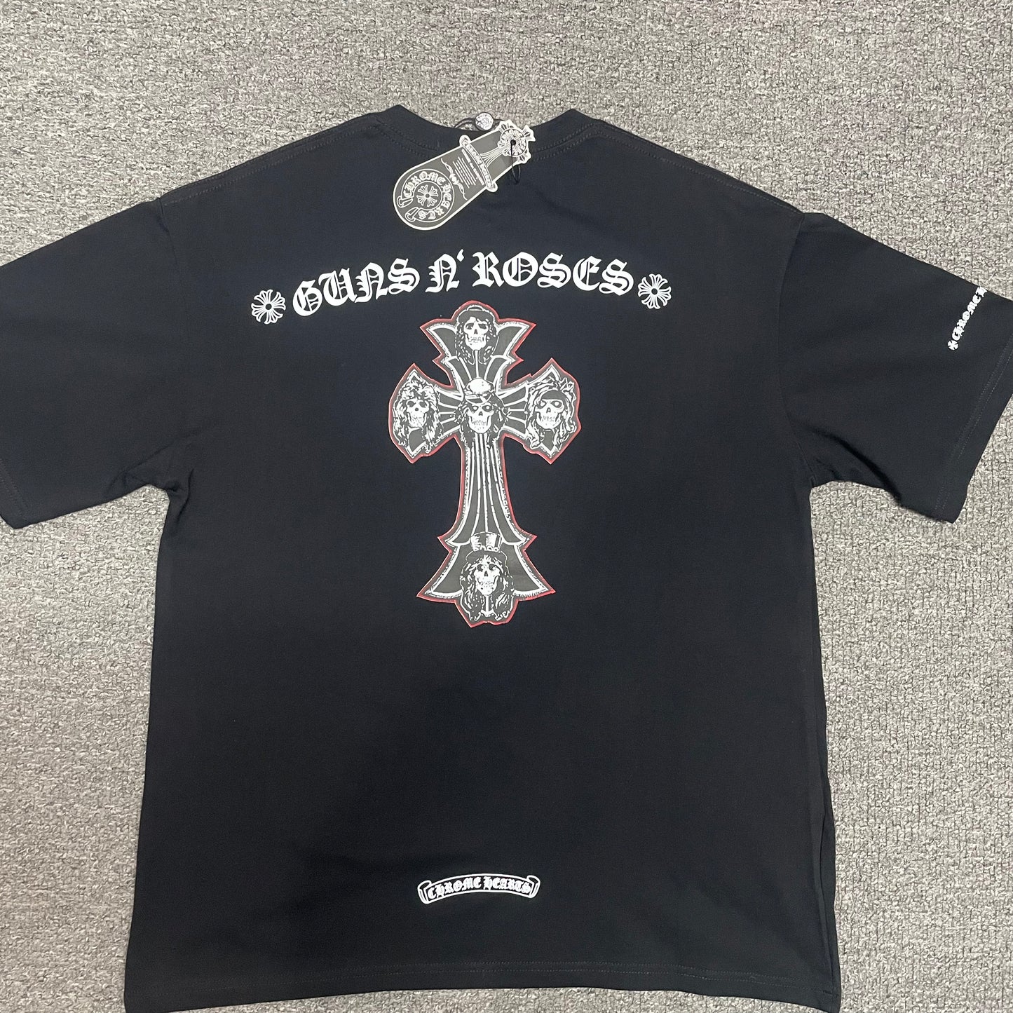 Chrome Hearts x Guns N' Roses Skull Cross T-Shirt