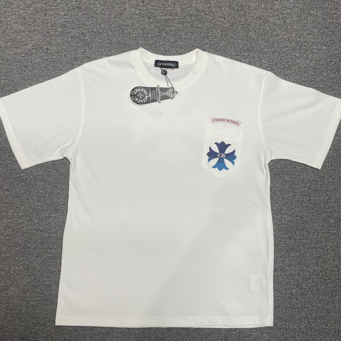 Chrome Hearts Harajuku Blue Cross T-Shirt