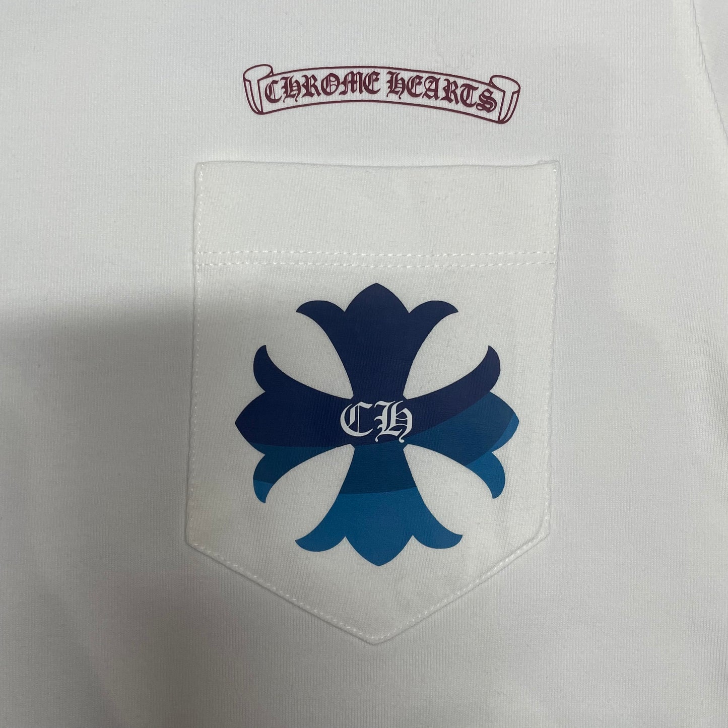 Chrome Hearts Harajuku Blue Cross T-Shirt