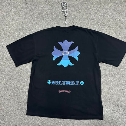 Chrome Hearts Harajuku Blue Cross T-Shirt
