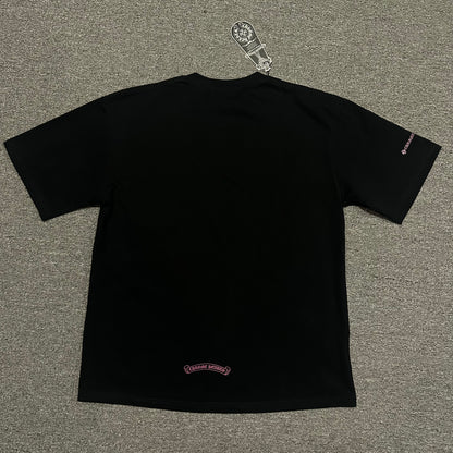 Chrome Hearts Pink Neck Logo Pocket T-Shirt