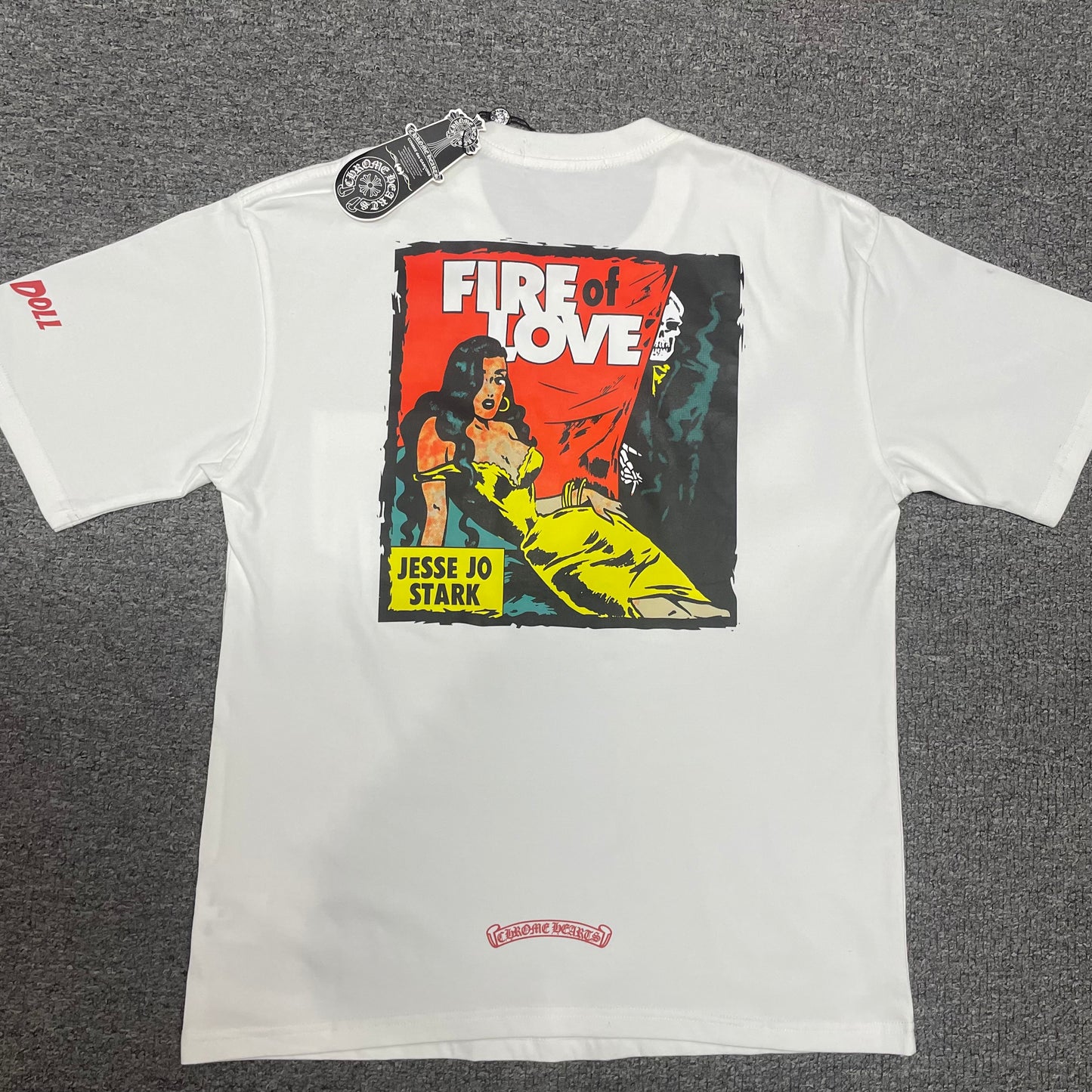 Chrome Hearts x Jesse Jo Stark Fire of Love T-Shirt
