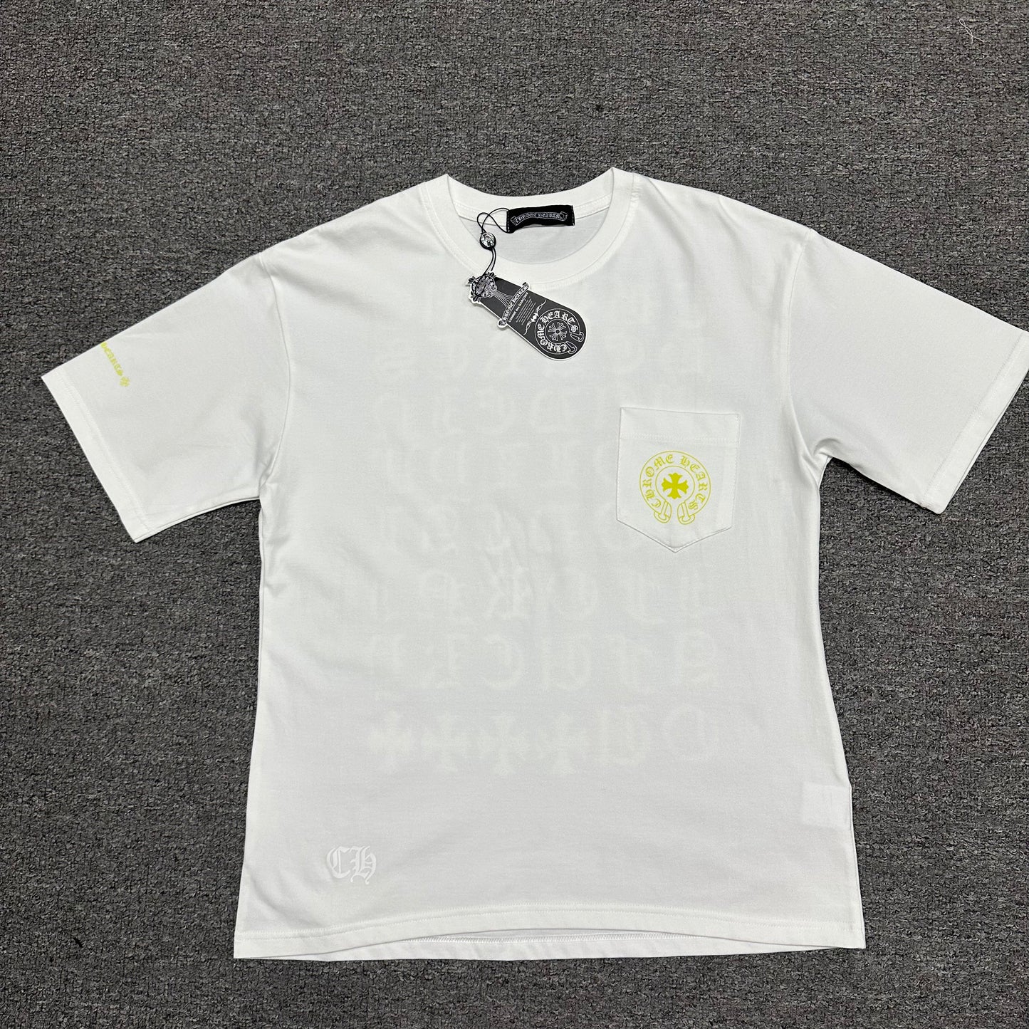 Chrome Hearts Black Yellow Eye Chart T-Shirt