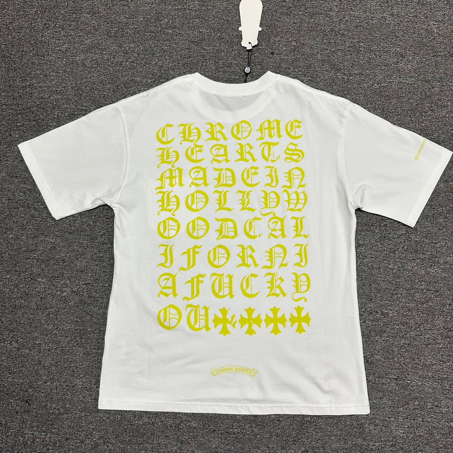 Chrome Hearts Black Yellow Eye Chart T-Shirt