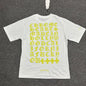 Chrome Hearts Black Yellow Eye Chart T-Shirt