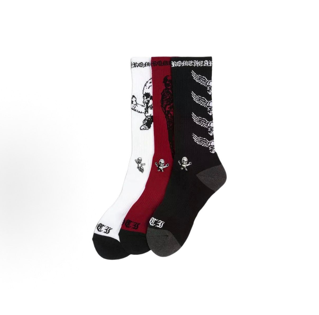 Chrome Hearts Graphic Logo Socks 3-Pack