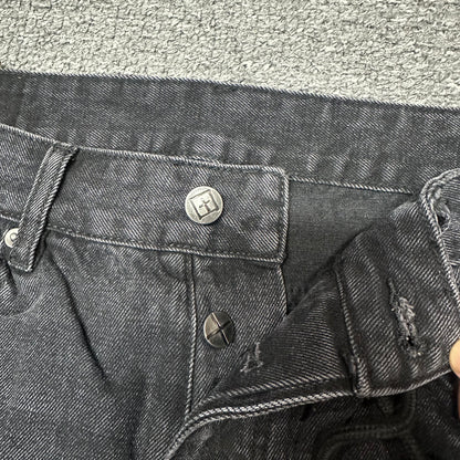 Ksubi Cross Print Relaxed Jeans Black