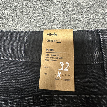 Ksubi Cross Print Relaxed Jeans Black