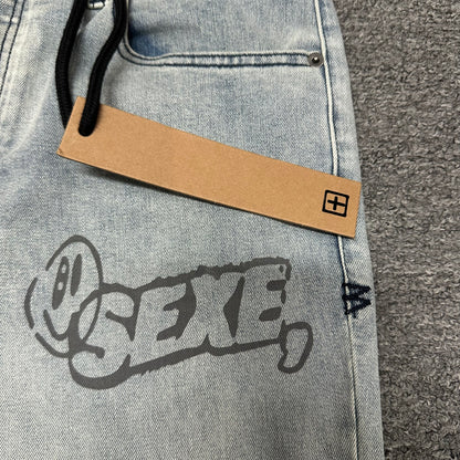 Ksubi Graffiti Slim Jeans Light Indigo